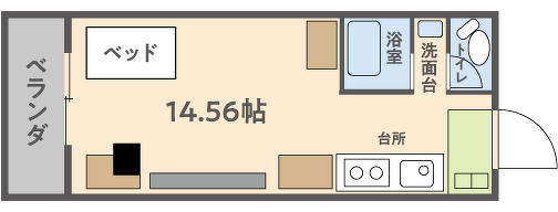 学生寮の間取り