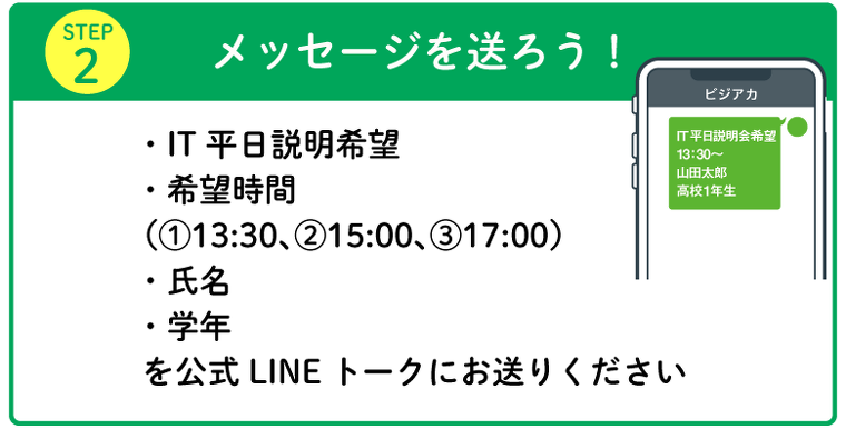 メッセージを送ろう！