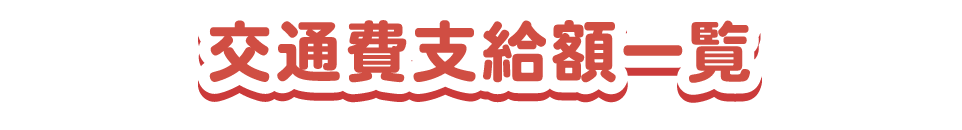 交通費支給額一覧