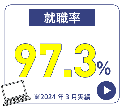 就職率97.3%